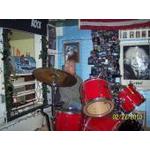 John Murphy on the house drums