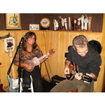 The debut of the "twins". Cindy on her uke and Steve on his mandolin