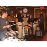 Janet and Kate, Steve on drums, Venky on harmonica. Spontaneous jam and it sounded great!