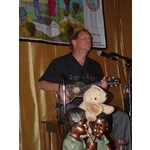 Don Barry wails on his new uke.