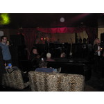 The lounge filling up with performers