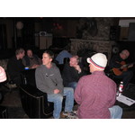 The lounge filling up with performers