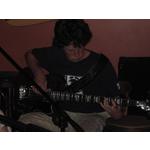 Sam on Bass Guitar