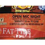 Back Drop for Fat Tire and Open Mic