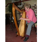 Carol played a beautiful harp.