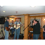 Wade and Dave jamming with Alex on harp