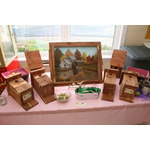  Some of the Beautiful Birdhouses offered for sale at the coffee house. 