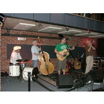 Roving Hooligans with Chris on drums and Jay on bass