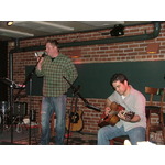 Dave the manager on guitar and friend