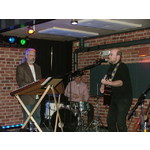 Mark and Tim with Chris on drums